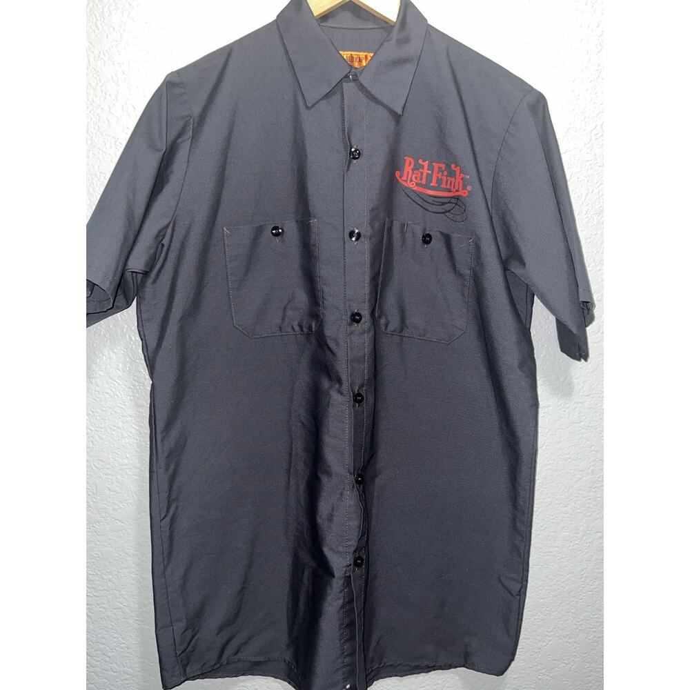 Red Kap Rat Fink, Ed "Big Daddy" Roth Work Shirt Size Medium